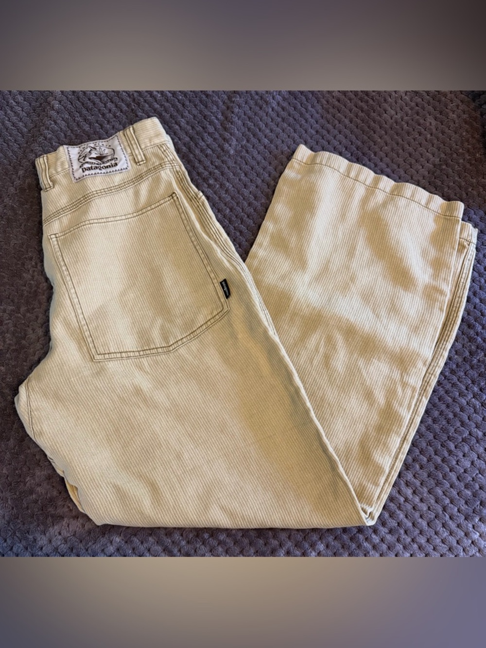 Patagonia Men's Light Tan Corduroy Cargo Pants